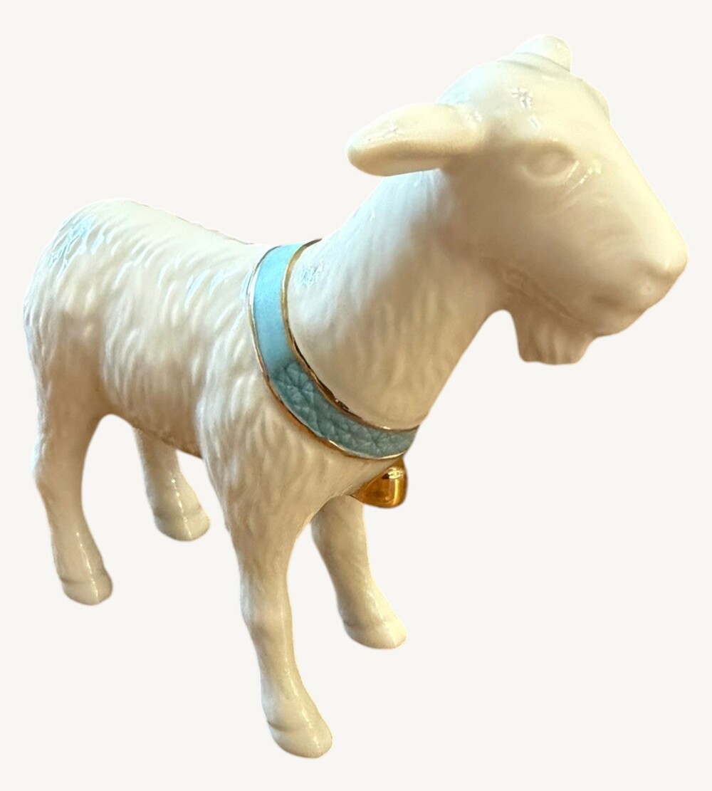 Lenox First Blessing Nativity Goat No Horns Porcelain Figurine Retired 2011